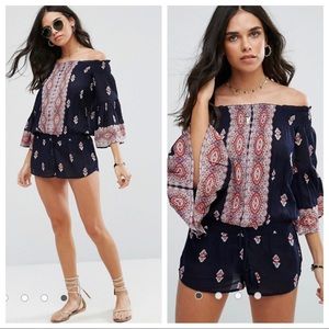 Black Endless Love Romper by Raga